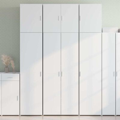 vidaXL White Highboard 80x42.5x249 cm Storage Cabinet - Sideboard - Furniture vidaXL White Highboard 80x42.5x249 cm Storage Cabinet - Sideboard - Furniture
