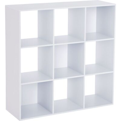 HOMCOM White 9 Cube Storage Cabinet - Storage Unit with 3 Tiers HOMCOM White 9 Cube Storage Cabinet - Storage Unit with 3 Tiers
