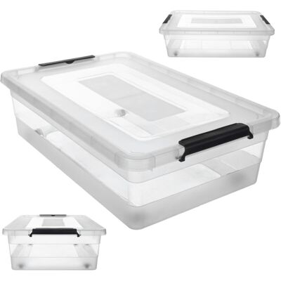 Kadax - 28L Toy Box - Plastic - With Lid - Storage Box Kadax - 28L Toy Box - Plastic - With Lid - Storage Box