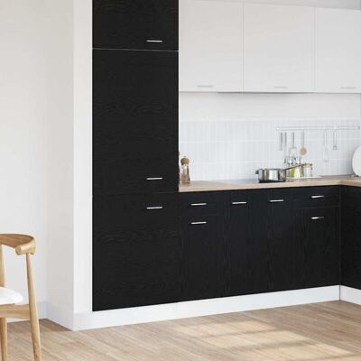 Vidaxl Black Oak Kitchen Cabinet - 30x46x81.5 cm Vidaxl Black Oak Kitchen Cabinet - 30x46x81.5 cm