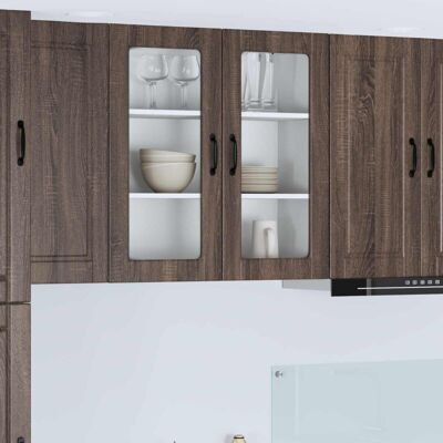 Kitchen Cabinet Brown Oak 80 x 31 x 80 cm Engineered Wood vidaXL Kitchen Cabinet Brown Oak 80 x 31 x 80 cm Engineered Wood vidaXL