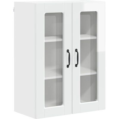 Kitchen Cabinet with Shelf High Gloss White 60 x 31 x 80 cm vidaXL Kitchen Cabinet with Shelf High Gloss White 60 x 31 x 80 cm vidaXL