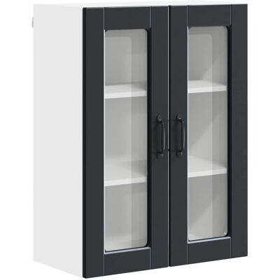 Kitchen Cabinet with Door Black 60 x 31 x 80 cm Engineered Wood vidaXL Kitchen Cabinet with Door Black 60 x 31 x 80 cm Engineered Wood vidaXL