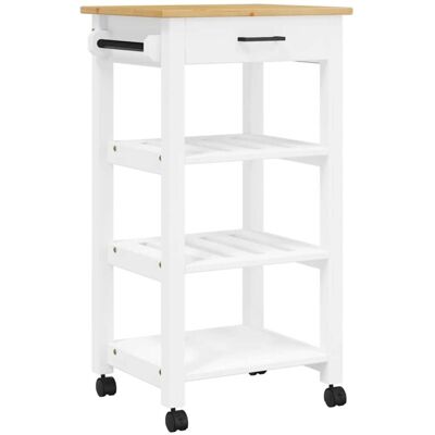 vidaXL Monza Kitchen Trolley - Solid Wood Pine - 48x40x90 cm vidaXL Monza Kitchen Trolley - Solid Wood Pine - 48x40x90 cm