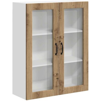 Kitchen Wall Cabinet Lucca Artisan Oak 80 x 31 x 100 cm vidaXL Kitchen Wall Cabinet Lucca Artisan Oak 80 x 31 x 100 cm vidaXL