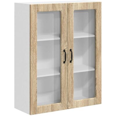 Kitchen Wall Cabinet Lucca Sonoma Oak 80 x 31 x 100 cm vidaXL Kitchen Wall Cabinet Lucca Sonoma Oak 80 x 31 x 100 cm vidaXL
