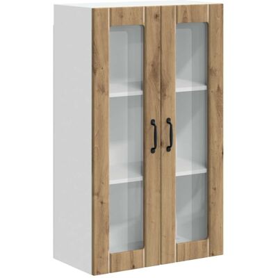 Kitchen Wall Cabinet Lucca Artisan Oak 60 x 31 x 100 cm vidaXL Kitchen Wall Cabinet Lucca Artisan Oak 60 x 31 x 100 cm vidaXL