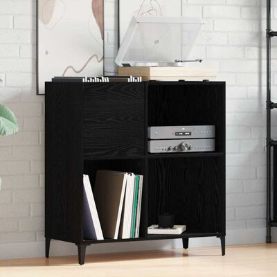 vidaXL Black Oak Storage Cabinet - 80cm x 40cm - Storage Furniture vidaXL Black Oak Storage Cabinet - 80cm x 40cm - Storage Furniture