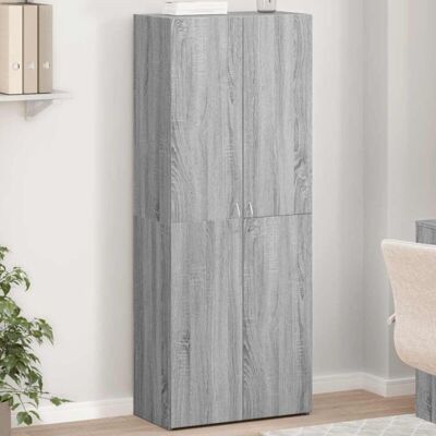 File Cabinet Grey Sonoma 60x32x153 cm Engineered Wood Vidaxl File Cabinet Grey Sonoma 60x32x153 cm Engineered Wood Vidaxl