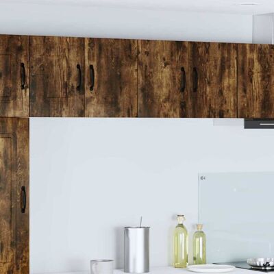 Kitchen Cabinet with Storage Kalmar Smoked Oak 60 x 31 x 40 cm vidaXL Kitchen Cabinet with Storage Kalmar Smoked Oak 60 x 31 x 40 cm vidaXL