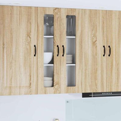 Kitchen Cabinet with Storage Kalmar Sonoma Oak 60 x 31 x 100 cm vidaXL Kitchen Cabinet with Storage Kalmar Sonoma Oak 60 x 31 x 100 cm vidaXL