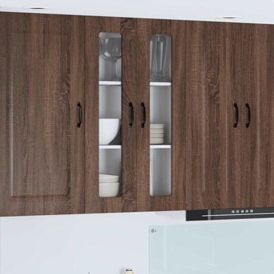 Kitchen Cabinet with Storage Kalmar Brown Oak 60 x 31 x 100 cm vidaXL Kitchen Cabinet with Storage Kalmar Brown Oak 60 x 31 x 100 cm vidaXL