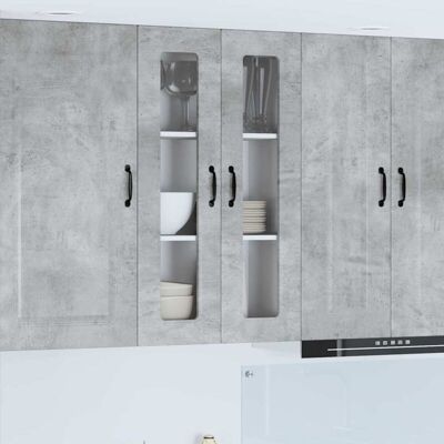 Kitchen Cabinet Kalmar Concrete Grey 60 x 31 x 100 cm vidaXL Kitchen Cabinet Kalmar Concrete Grey 60 x 31 x 100 cm vidaXL