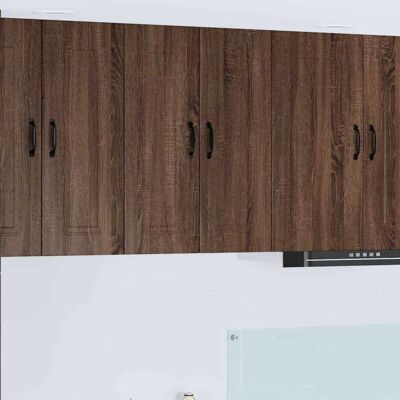 Kitchen Cabinet with Storage Kalmar Brown Oak 60 x 31 x 80 cm vidaXL Kitchen Cabinet with Storage Kalmar Brown Oak 60 x 31 x 80 cm vidaXL