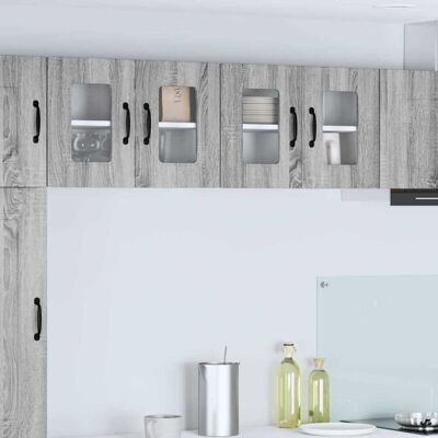 Kitchen Cabinet with Storage Kalmar Grey Sonoma 60 x 31 x 40 cm vidaXL Kitchen Cabinet with Storage Kalmar Grey Sonoma 60 x 31 x 40 cm vidaXL