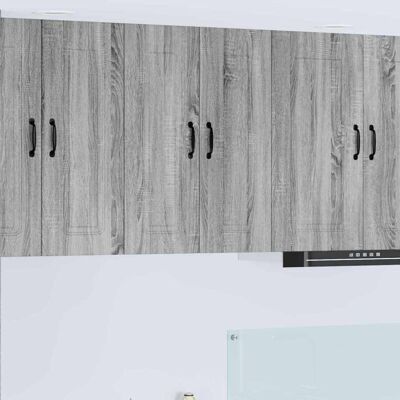 Kitchen Cabinet with Storage Kalmar Grey Sonoma 60 x 31 x 80 cm vidaXL Kitchen Cabinet with Storage Kalmar Grey Sonoma 60 x 31 x 80 cm vidaXL
