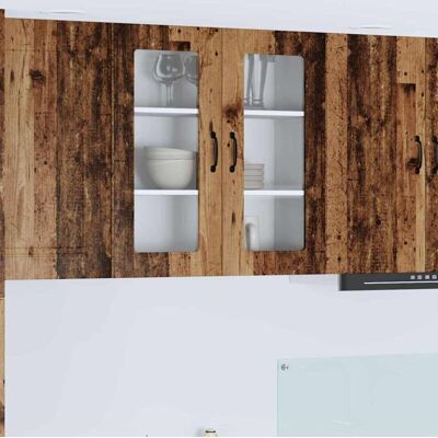 Kitchen Cabinet Kalmar Old Wood 80 x 31 x 80 cm Engineered Wood vidaXL Kitchen Cabinet Kalmar Old Wood 80 x 31 x 80 cm Engineered Wood vidaXL