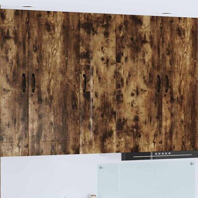Kitchen Cabinet with Storage Kalmar Smoked Oak 30 x 31 x 100 cm vidaXL Kitchen Cabinet with Storage Kalmar Smoked Oak 30 x 31 x 100 cm vidaXL