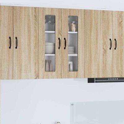 Kitchen Cabinet with Storage Kalmar Sonoma Oak 60 x 31 x 80 cm vidaXL Kitchen Cabinet with Storage Kalmar Sonoma Oak 60 x 31 x 80 cm vidaXL