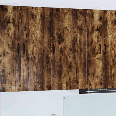 Kitchen Cabinet with Storage Kalmar Smoked Oak 40 x 31 x 100 cm vidaXL Kitchen Cabinet with Storage Kalmar Smoked Oak 40 x 31 x 100 cm vidaXL