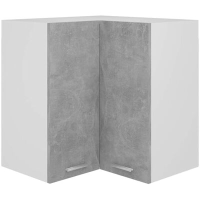 vidaXL Corner Wall Cabinet Concrete Grey - Kitchen Furniture vidaXL Corner Wall Cabinet Concrete Grey - Kitchen Furniture