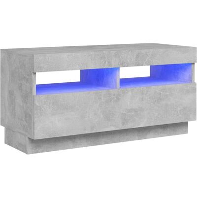 vidaXL TV Cabinet with LED Lights Concrete Grey - TV Type vidaXL TV Cabinet with LED Lights Concrete Grey - TV Type