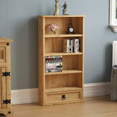 HOME DISCOUNT - Corona - Library with 1 drawer - Furniture HOME DISCOUNT - Corona - Library with 1 drawer - Furniture