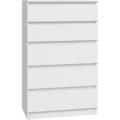 TOPESHOP Milano - Modern Chest of Drawers - 5 Drawers - White TOPESHOP Milano - Modern Chest of Drawers - 5 Drawers - White