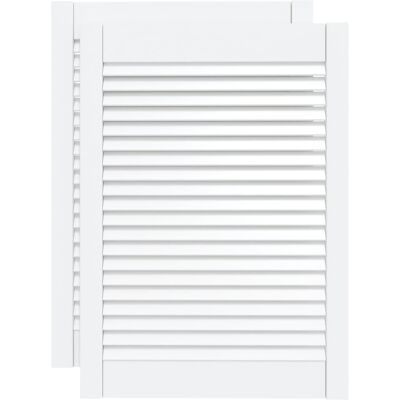 Maisonchic Model 685459 White Pine Wood Slatted Wardrobe Doors - Wardrobe Door Maisonchic Model 685459 White Pine Wood Slatted Wardrobe Doors - Wardrobe Door