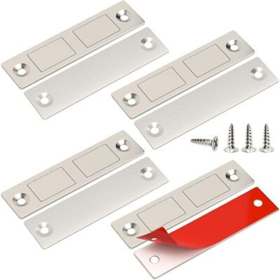 ODIPIE Powerful Cabinet Door Magnet, 4 Pack Ultra Thin Door Magnets for Kitchen Cabinets, Magnetic Door Catch, Furniture Magnet for Kitchen Cabinets ODIPIE Powerful Cabinet Door Magnet, 4 Pack Ultra Thin Door Magnets for Kitchen Cabinets, Magnetic Door Catch, Furniture Magnet for Kitchen Cabinets
