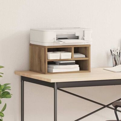 VIDAXL Supporto per Stampante Rovere Artigianale 40x32x22,5 cm Legno Ingegnerizzato - Printer Stand VIDAXL Supporto per Stampante Rovere Artigianale 40x32x22,5 cm Legno Ingegnerizzato - Printer Stand