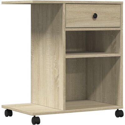 Printer Stand with Wheels Sonoma Oak 60x40x68.5 cm vidaXL Printer Stand with Wheels Sonoma Oak 60x40x68.5 cm vidaXL