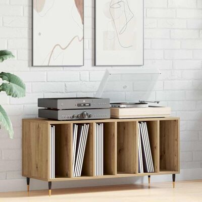 Vidaxl Rustic Wooden Media Storage Cabinet 100x38x48 cm Vidaxl Rustic Wooden Media Storage Cabinet 100x38x48 cm