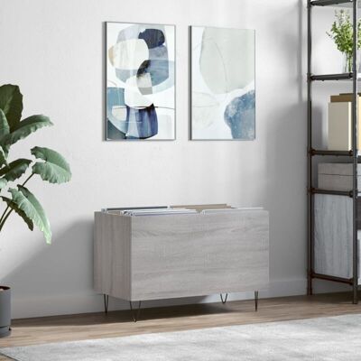 vidaXL Record Cabinet Grey Sonoma - Record Storage - Sideboard - Vinyl vidaXL Record Cabinet Grey Sonoma - Record Storage - Sideboard - Vinyl