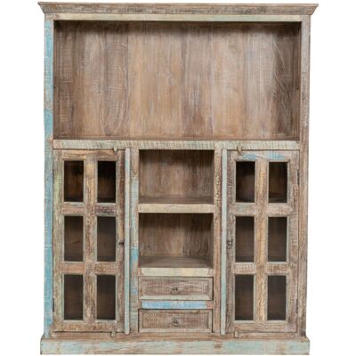 BISCOTTINI Recycled Wood Bookcase - Antique Style Storage BISCOTTINI Recycled Wood Bookcase - Antique Style Storage