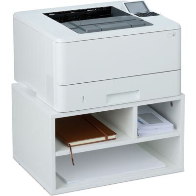 Relaxdays Printer Stand with 3 Compartments - Printer & Office Organizer Relaxdays Printer Stand with 3 Compartments - Printer & Office Organizer