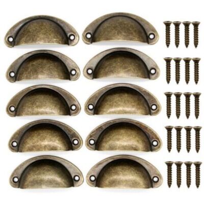 MCBOSON Set of 24 vintage metal drawer pulls 81 X 35mm for doors, cabinets, drawers, dressers, cupboards, kitchen or nursery furniture. MCBOSON Set of 24 vintage metal drawer pulls 81 X 35mm for doors, cabinets, drawers, dressers, cupboards, kitchen or nursery furniture.