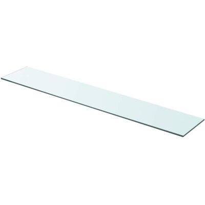 vidaXL Glass Shelf 90x15 cm - Transparent Display Shelf vidaXL Glass Shelf 90x15 cm - Transparent Display Shelf