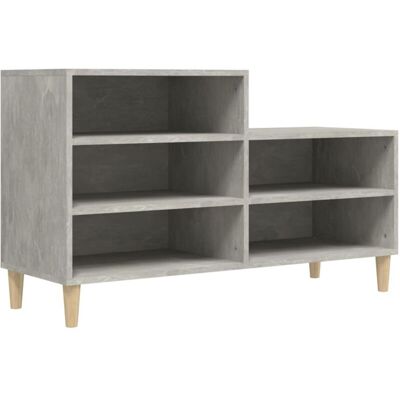 vidaXL Concrete Grey Shoe Cabinet 102x36x60 cm Engineered Wood Storage Rack vidaXL Concrete Grey Shoe Cabinet 102x36x60 cm Engineered Wood Storage Rack
