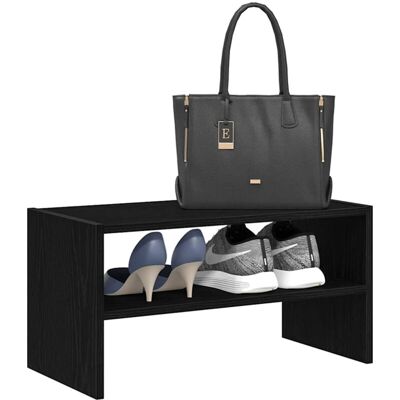 vidaXL Shoe Rack Stackable Black - Shoe Storage Shelf - Shoe Type vidaXL Shoe Rack Stackable Black - Shoe Storage Shelf - Shoe Type