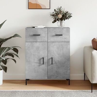 vidaXL Sideboard Storage Cabinet Concrete Grey - Sideboard vidaXL Sideboard Storage Cabinet Concrete Grey - Sideboard