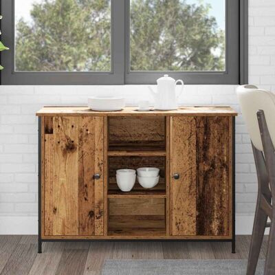 VidaXl Rustic Wooden Sideboard - Ample Storage & Elegant Design VidaXl Rustic Wooden Sideboard - Ample Storage & Elegant Design