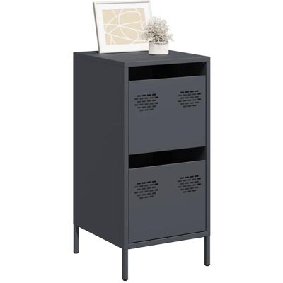 Sideboard Anthracite 35x39x73.5 cm Cold-rolled Steel vidaXL Sideboard Anthracite 35x39x73.5 cm Cold-rolled Steel vidaXL