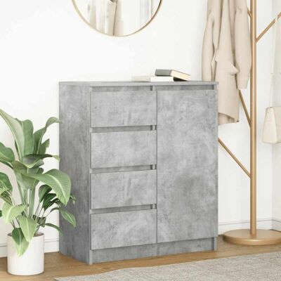 Sideboard with Drawers Concrete Grey 71x35x84 cm Engineered Wood vidaXL Sideboard with Drawers Concrete Grey 71x35x84 cm Engineered Wood vidaXL