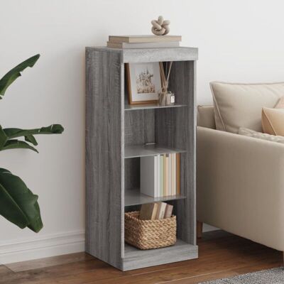 vidaXL Grey Sonoma Sideboard with LED Lights - Sideboard vidaXL Grey Sonoma Sideboard with LED Lights - Sideboard