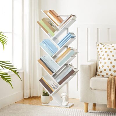 Tree Bookshelf Tall, 9-Tier Floor Standing Book Shelf, Tall Bookcase for CDs Albums, for Living Room Hoobro EWT08SJ01G1 Tree Bookshelf Tall, 9-Tier Floor Standing Book Shelf, Tall Bookcase for CDs Albums, for Living Room Hoobro EWT08SJ01G1