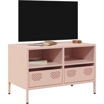 TV Cabinet Pink 68x39x43.5 cm Cold-rolled Steel vidaXL TV Cabinet Pink 68x39x43.5 cm Cold-rolled Steel vidaXL