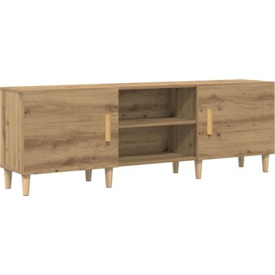 vidaXL Oak TV Stand - Adjustable Shelves - Stylish & Functional vidaXL Oak TV Stand - Adjustable Shelves - Stylish & Functional