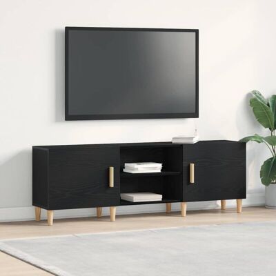vidaXL Black Eiche TV Cabinet 150x30x50cm - TV Stand vidaXL Black Eiche TV Cabinet 150x30x50cm - TV Stand