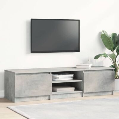 vidaXL TV Cabinet Engineered Wood Concrete Grey 140x40x35.5 cm Media Centre Sideboard vidaXL TV Cabinet Engineered Wood Concrete Grey 140x40x35.5 cm Media Centre Sideboard